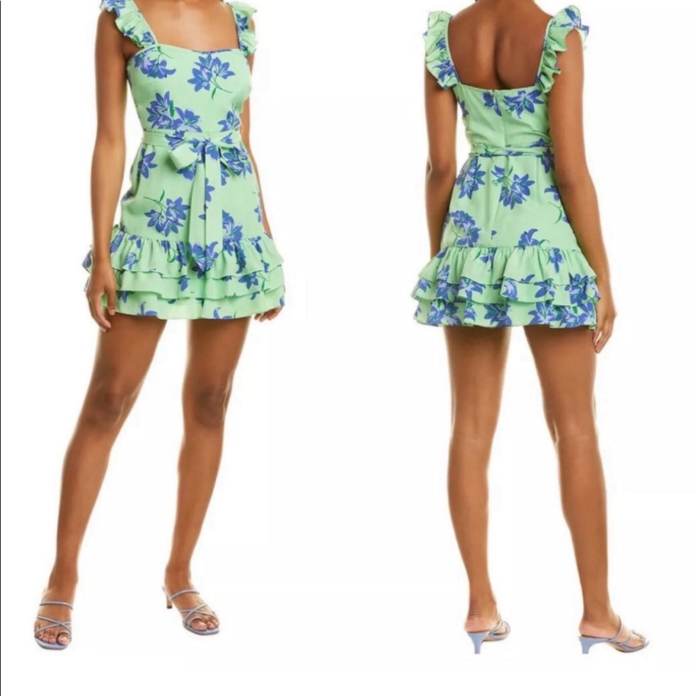 Likely Charlotte Ruffle Mini Dress SZ 6 NWT - Picture 3 of 7